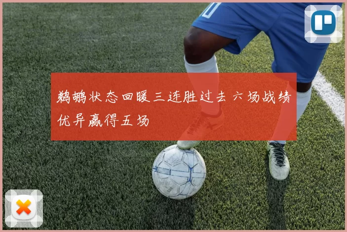 鹈鹕状态回暖三连胜过去六场战绩优异赢得五场